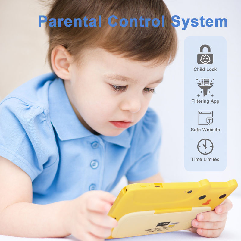 C Idea 7 Inch Kids Tablety z ekranem dotykowym Podwójne kamery Wysokiej Definicji Ekran 2+32G Żółty