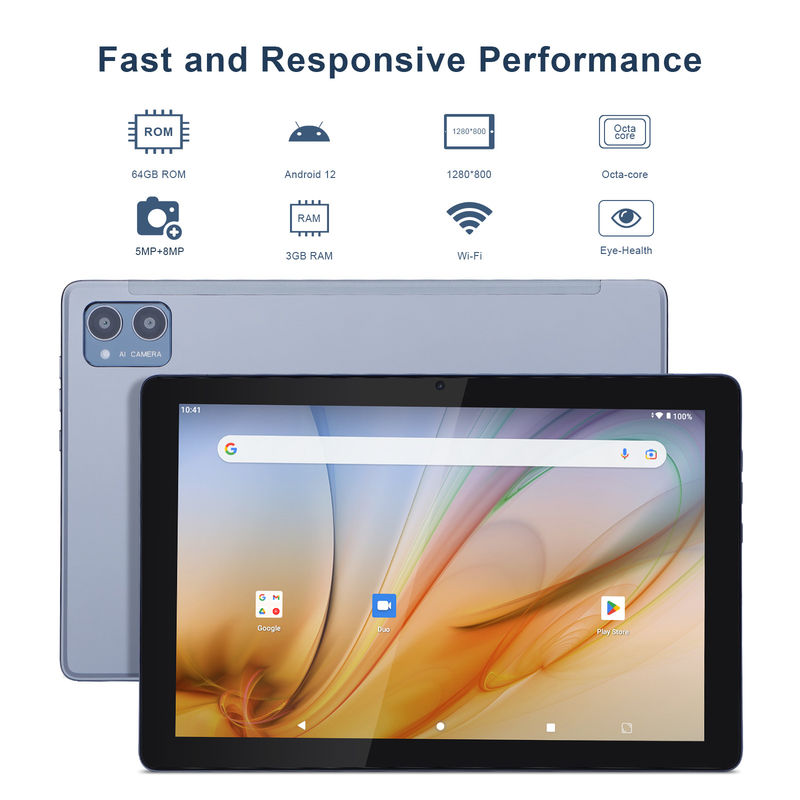C Idea Tablet edukacyjny dla uczniów Android 12 Tablet 10 Inch Z Google Play 64GB ROM 3GB RAM 128GB