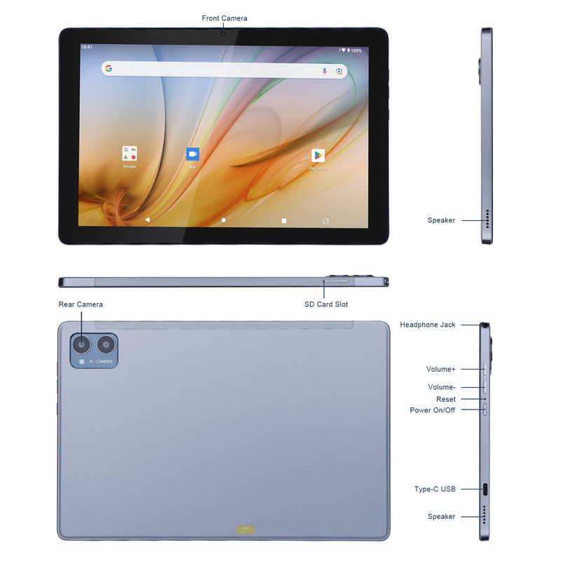 C Idea Tablet edukacyjny dla uczniów Android 12 Tablet 10 Inch Z Google Play 64GB ROM 3GB RAM 128GB