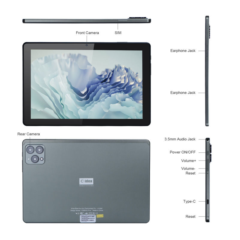 C idea 10 Smart Tablet PC Mocny procesor Długa żywotność baterii Wysokiej jakości obrazy CM8000plus