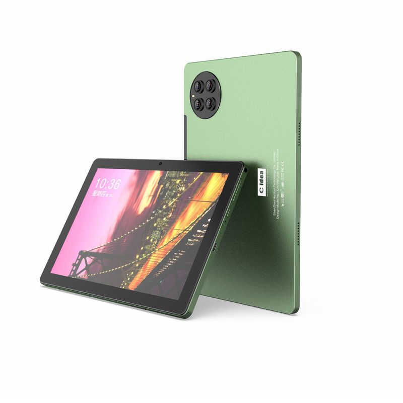 C idea Android Tablet Zielony 10 cali 8MP + 13MP Kamery 8GB RAM Dorośli Tablet do gier CM7800