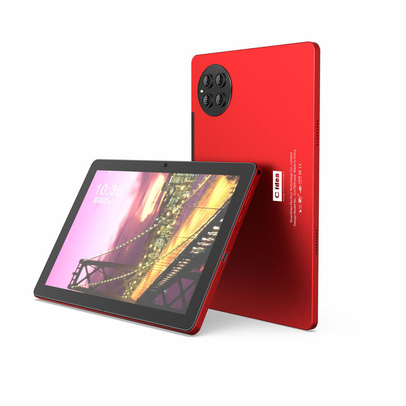 C idea Tablety Android Czerwony 10 cali Podwójna kamera 512 GB Duża pamięć podręczna Karta SIM Tablet z klawiaturą CM7800