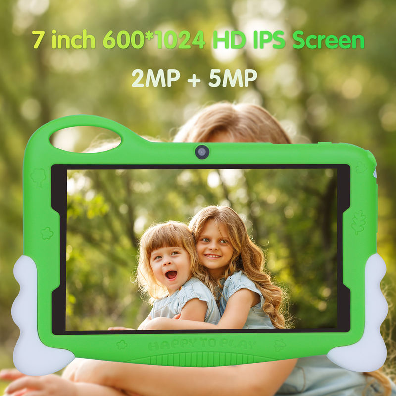 C idea Kids Student Study Tablet 7 Inch Cute Długa żywotność akumulatora 32GB Przechowywanie 2MP + 5MP Podwójne kamery CM90 Zielony
