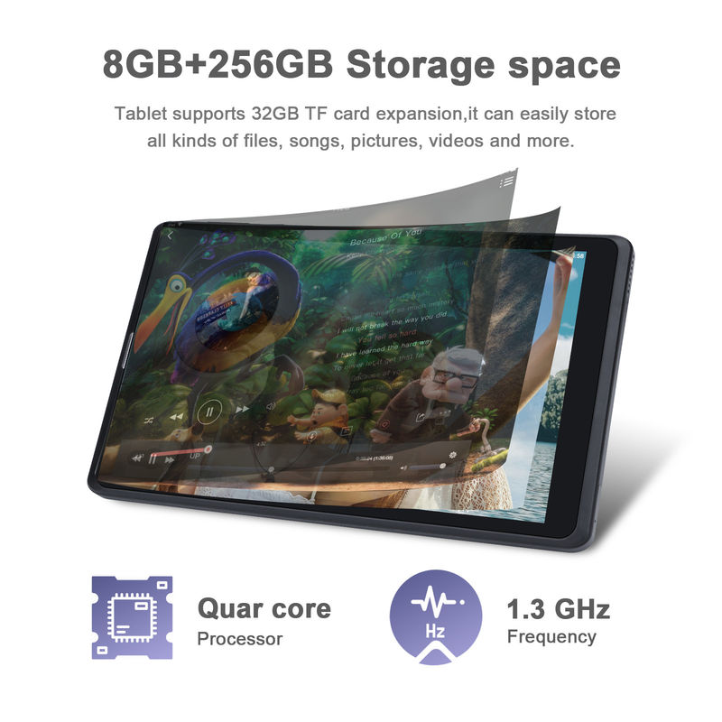 C idea Dorośli Czarny Android 8 Inch Tablet PC CM835 MTK Chip 256GB Duża pamięć masowa Wsparcie GPS