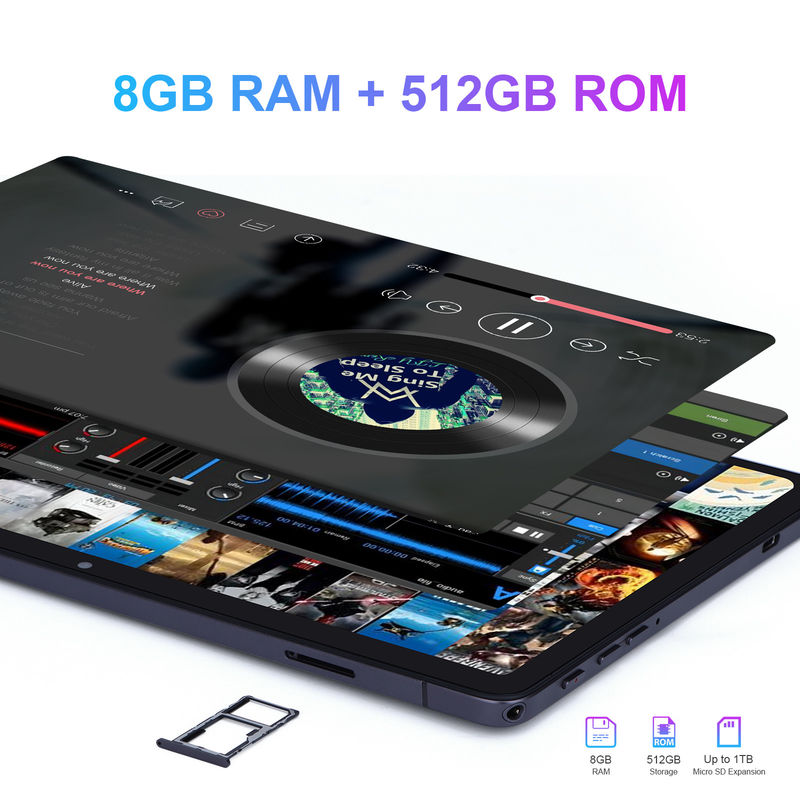 C idea Duży ekran 8GB RAM 512GB ROM 10 Inch Tablet PC z klawiaturą CM8500