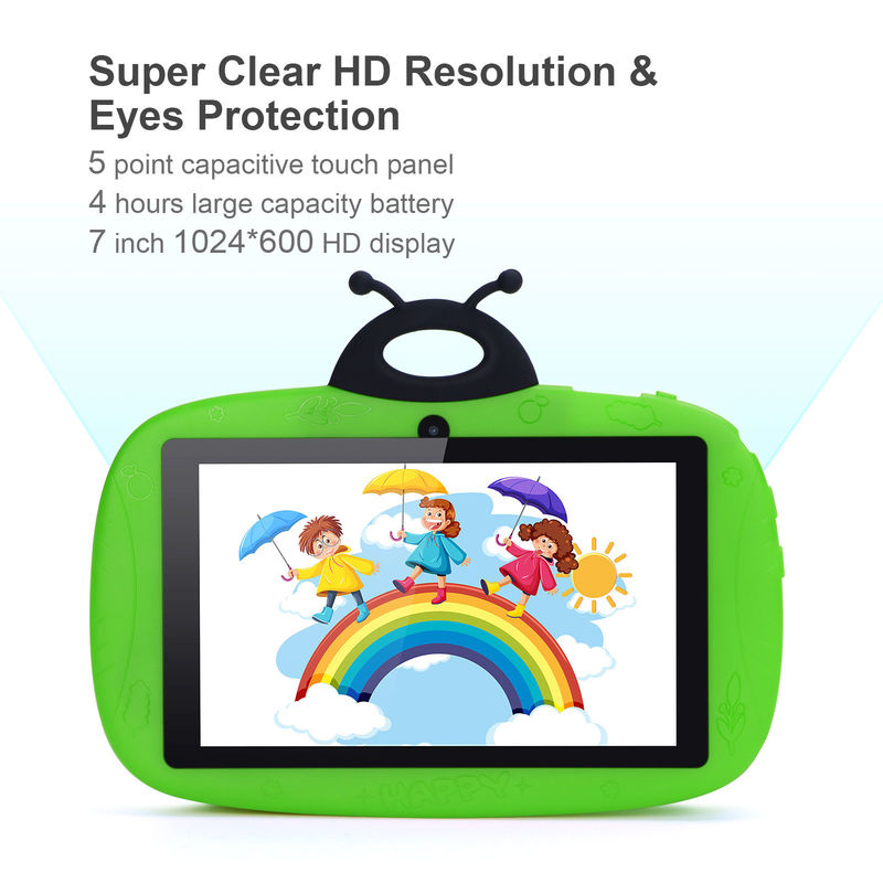 C idea Dual Camera Wi-Fi 7 Inch Tablet PC Android Dzieci dla Niemowląt Nauka 128GB z Case Kids App CM76 Green