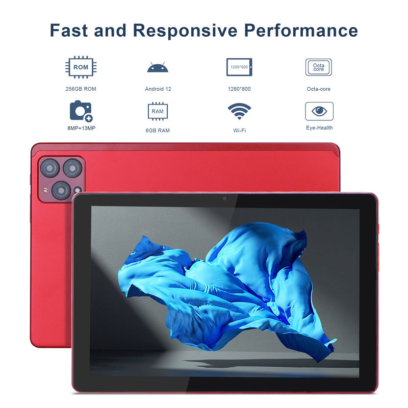 C Idea 10 cali Android 12 Tablet 8GB RAM 256GB ROM Model CM8000PLUS Czerwony