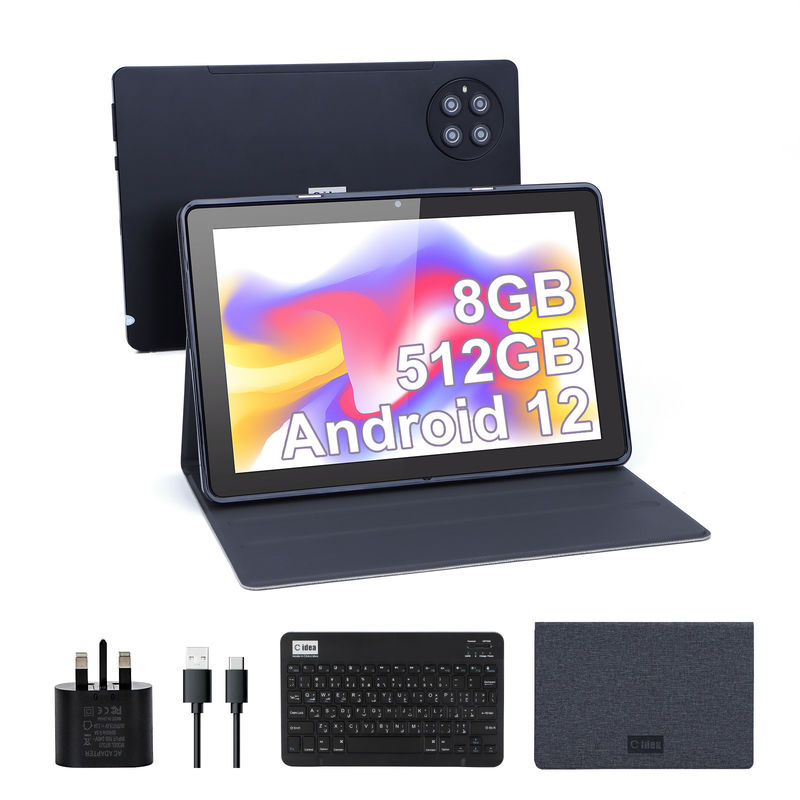 C Idea 9,7 cala Android 12 Tablet 8 GB RAM 512 GB ROM Model CM7800 Czarny