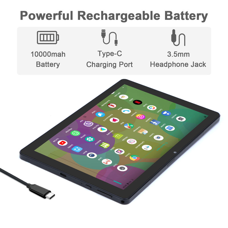 C Idea 9,7 cala Android 12 Tablet 8 GB RAM 512 GB ROM Model CM7800 Czarny