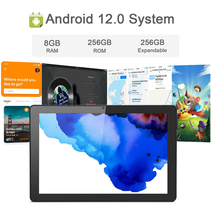 C Idea 9,7 cala Android 12 Tablet 8 GB RAM 512 GB ROM Model CM7800 Czarny