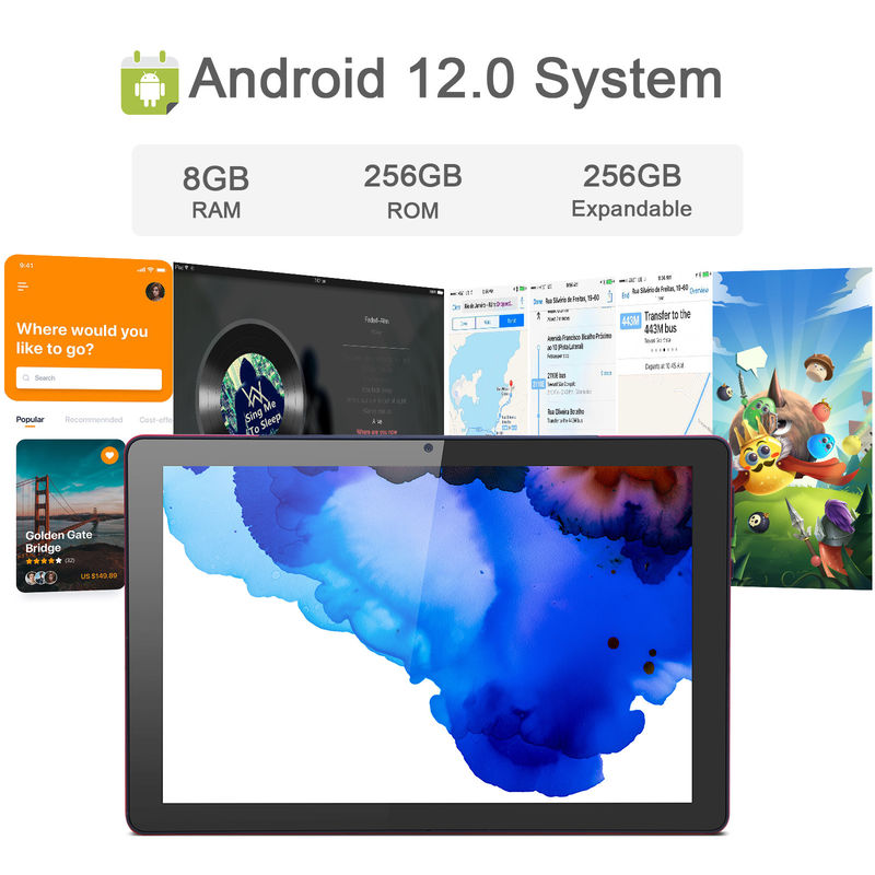 C Idea 9,7 cala Android 12 Tablet 8 GB RAM 512 GB ROM Model CM7800 Czerwony