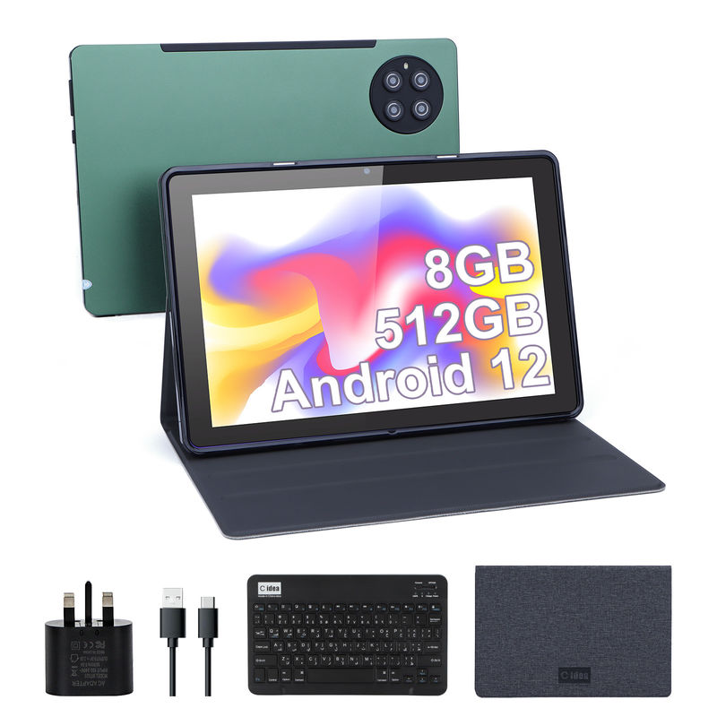 C Idea 9,7 cala Android 12 Tablet 8 GB RAM 512 GB ROM Model CM7800 Zielony
