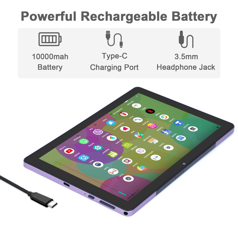 C Idea 9,7 cala Android 12 Tablet 8 GB RAM 512 GB ROM Model CM7800 Purple