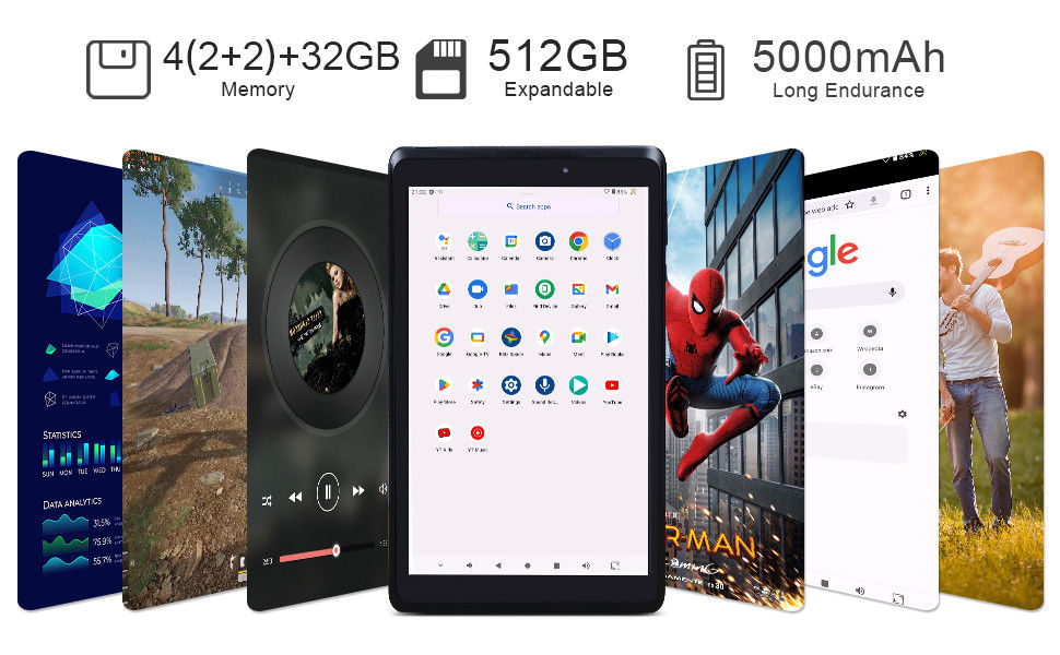C idea Youth 8 Inch Tablet Android 13 z Blue Light Screen, Wi-Fi, 32GB + 64GB, 800*1280 IPS incell CM826