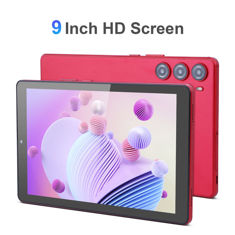 C idea 9 Inch Tablet PC WIFI 2.4G/5G 800x1280 IPS Screen Android Tablet Telefon wsparcie połączenia z podwójnym aparatem ((Czerwony)