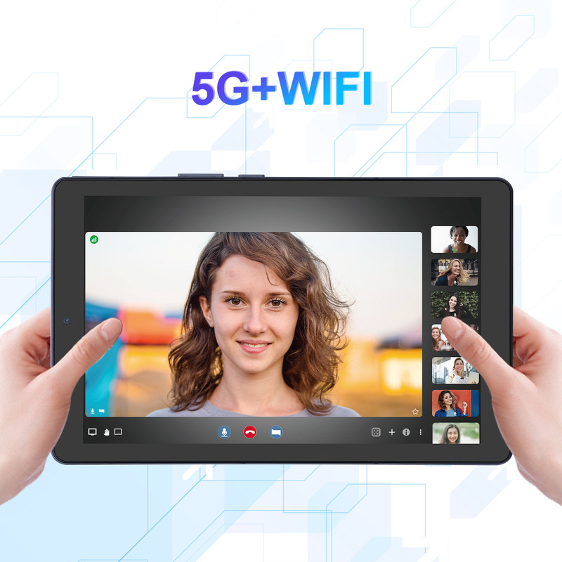 C idea 9 Inch Tablet PC WIFI 2.4G/5G 800x1280 IPS Screen Android Tablet Telefon wsparcie połączenia z podwójnym aparatem ((Szary)