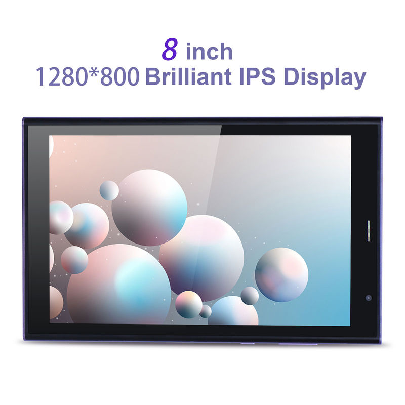 C idea 8 cali Tablet Android PC 8GB RAM 512GB ROM Quad Core 800*1280 Tablety HD z WIFI/SIM Card CM822 (Fioletowy)
