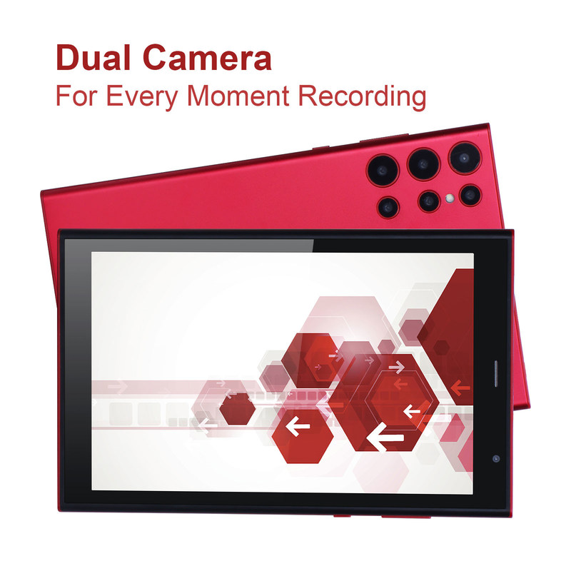 C idea 8 cali Tablet Android PC 8GB RAM 512GB ROM Quad Core 800*1280 HD Tablety z WIFI/SIM Card CM822 (czerwony)