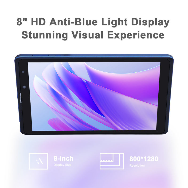 C idea 8 cali Tablet Android Producent z Androidem 12 Quad Core 8GB+512GB Przechowywanie IPS HD Display CM835 ((niebieski)