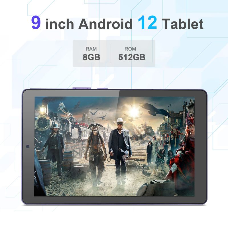 C idea 9 Inch Tablet PC WIFI 2.4G/5G 800x1280 IPS Screen Android Tablet Telefon wsparcie połączenia z podwójnym aparatem ((Purple)