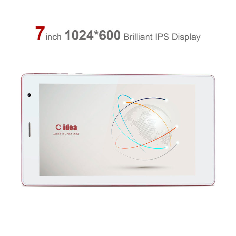 C idea Przenośny i wygodny w użyciu 7 cali tablet z ekranem dotykowym z wysoką rozdzielczością CM520 (czerwony)