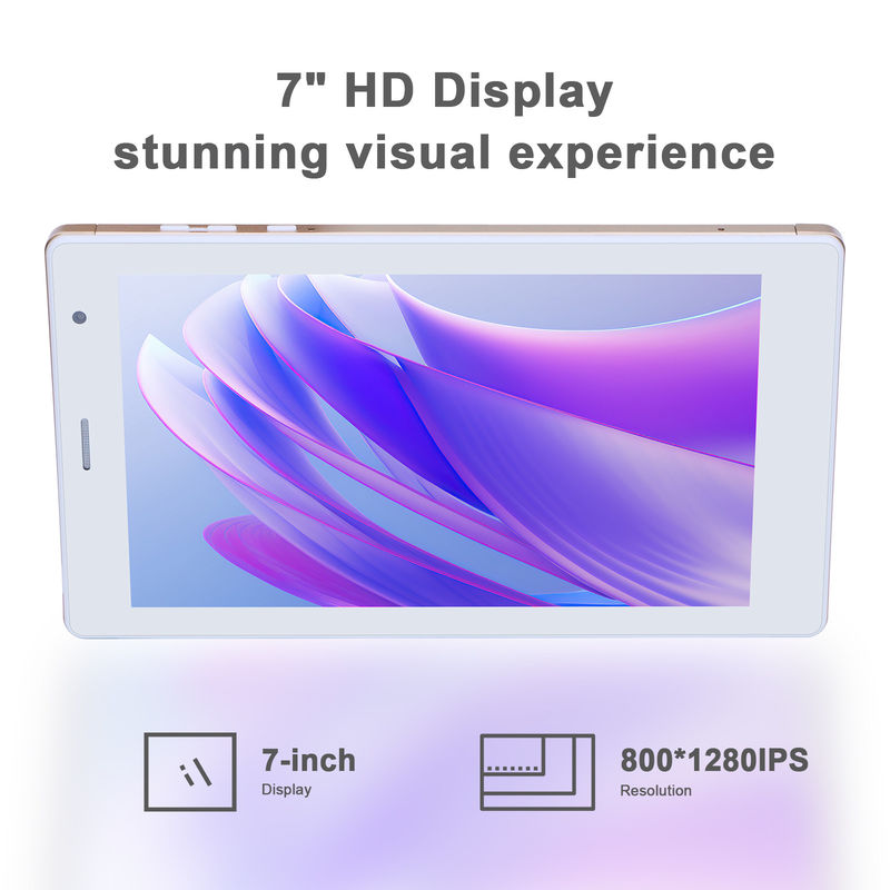 C Idea 7 cali Android Smart Tablety 8+512GB Quad Core WiFi Tablety HD Ekran dotykowy CM513 ((Złoto)