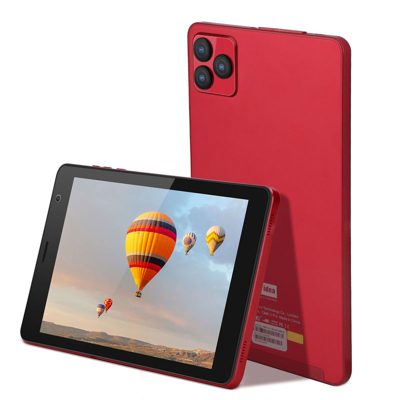 C idea 1280x800 IPS 8 cali Tablet Android HD Ekran dotykowy GPS Wi-Fi Podwójna kamera 8000mAh Akumulator CM813-Czerwony