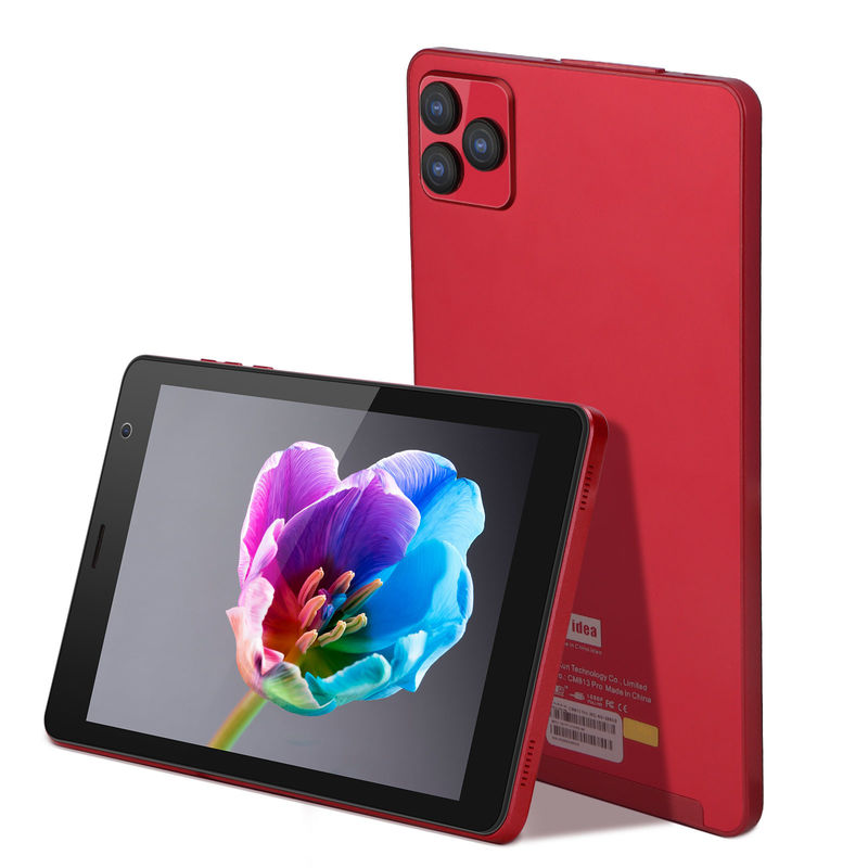 C idea Android 8 Inch Tablet PC Android 12 Tablet 512GB Tablety pamięci masowej PC Quad Core Processor CM813 czerwony