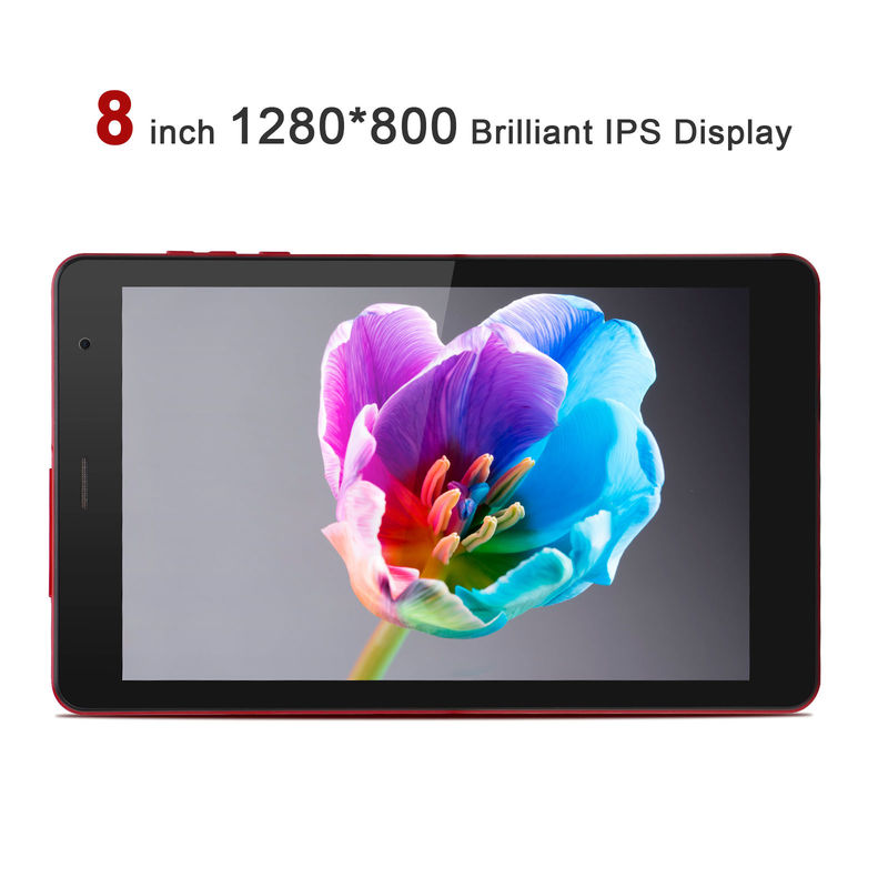 C idea Android 8 Inch Tablet PC Android 12 Tablet 512GB Tablety pamięci masowej PC Quad Core Processor CM813 czerwony