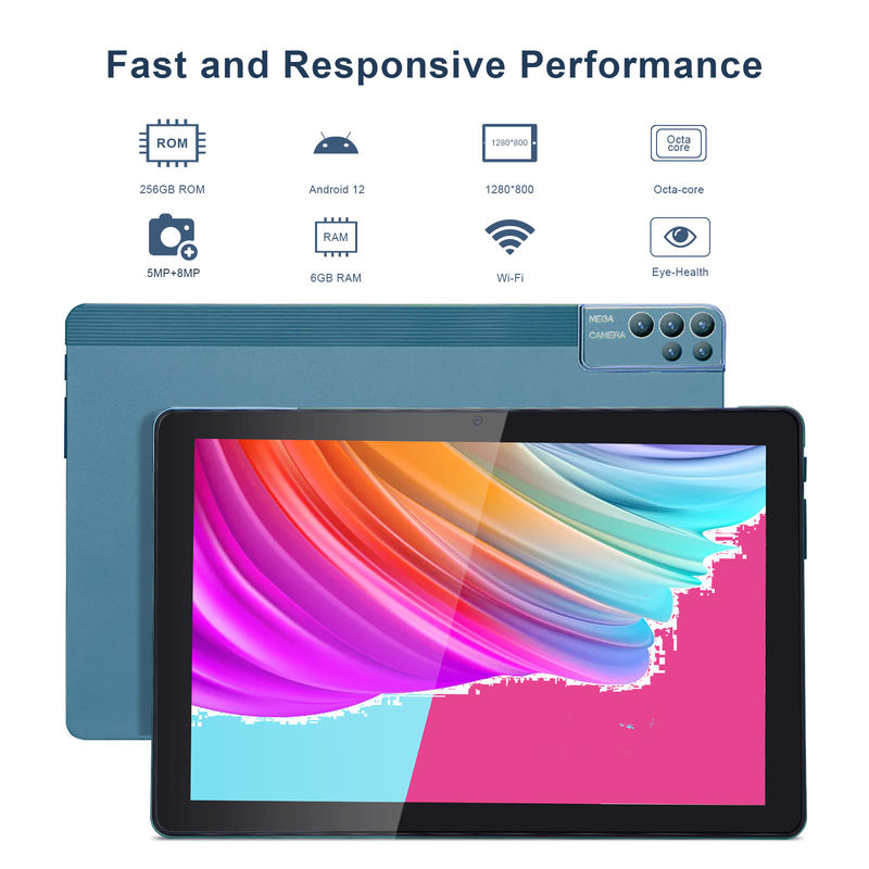C idea 256ROM 10 Inch Tablet PC Dual 5MP+8MP Kamera Quad Core Z Klawiaturą Case CM7000 Błękitny