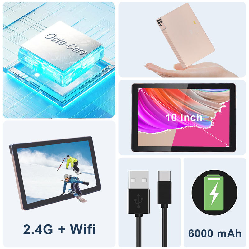 C Idea 10 Inch Tablet PC Android 12 Tablet 6GB RAM 256GB ROM 6000mAh Bateria IPS HD Ekran dotykowy CM7000PLUS