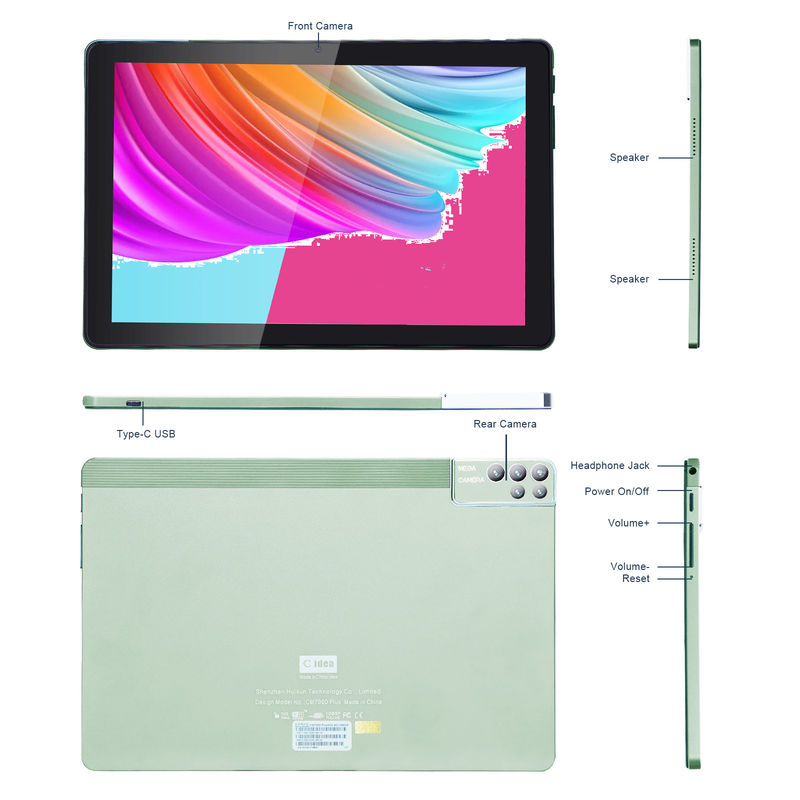 C idea 6+256GB 800x1280 IPS 10 Inch Tablet PC With Case Quad Core Dual 5MP+8MP Kamera HD IPS Wyświetlacz CM7000