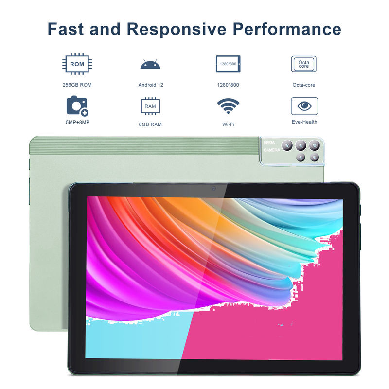 C idea 6+256GB 800x1280 IPS 10 Inch Tablet PC With Case Quad Core Dual 5MP+8MP Kamera HD IPS Wyświetlacz CM7000