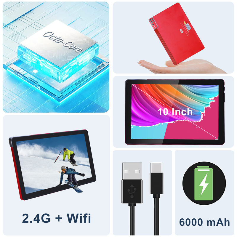 C Idea 10 Inch Tablet PC Android 12 Tablet 6GB RAM 256GB ROM 6000mAh Bateria IPS HD Ekran dotykowy CM7000PLUS