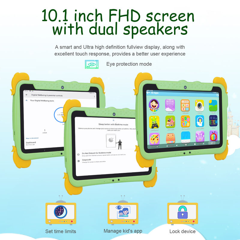 C idea 10,1 cala Tablet dla dzieci z obudową ochroną oczu ips HD Screen Pre-Install IWAWA P1150