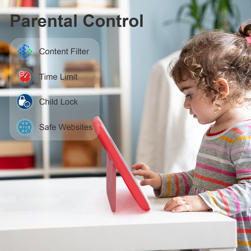 C Idea Edukacyjny 7-calowy tablet Kidspad z osłoną odporną na dzieci Duża bateria 5000mAh IWAWA Preinstalowany CM80Red