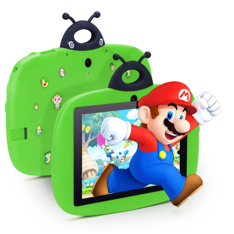 C idea Dual Camera Wi-Fi 7 Inch Tablet PC Android Dzieci dla Niemowląt Nauka 128GB z Case Kids App CM76 Green