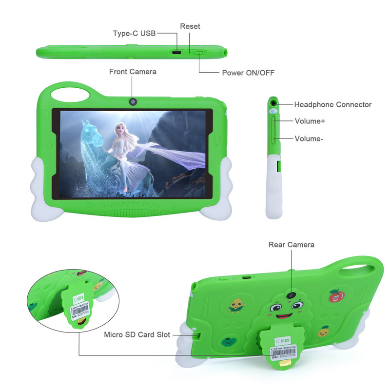 C Idea 7-calowy Android Tablet Edukacyjny dla Uczniów Z Quad Core Tablet Kidspad CM90