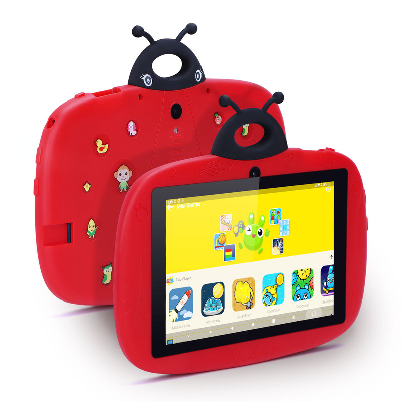 C idea Kids Android 7-calowy tablet z ekranem dotykowym 6 + 128 GB pamięci Bezpłatna obudowa WIFI Podwójny aparat CM75