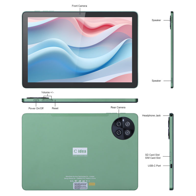 C Idea 10,1 cali 8GB RAM 512GB ROM WiFi Smart Tablet PC Z wsparciem SIM CM8800plus