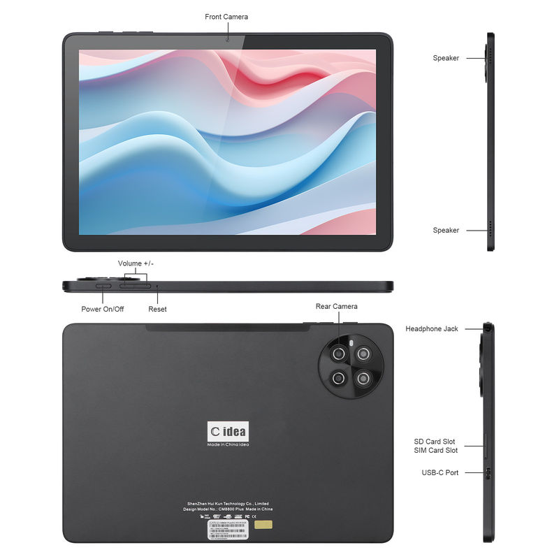 C Idea 8GB RAM 512GB ROM WiFi Android Tablet PC Tablet Z wsparciem SIM CM8800plus