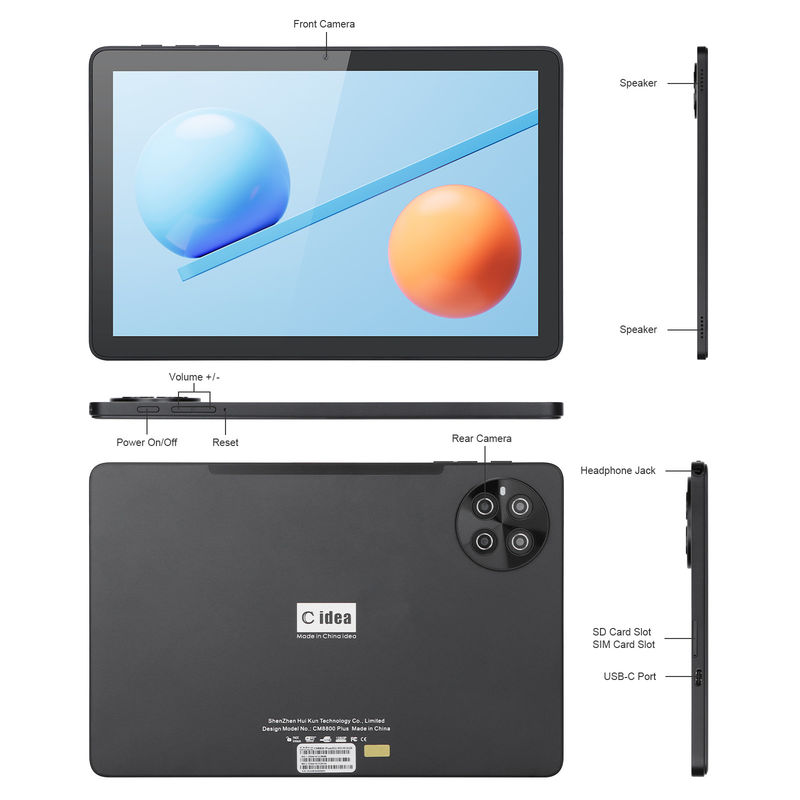 C Idea 512GB magazyny 5G WiFi Screen 10.1 Inch Tablet z SIM dla szkoły CM8800plus
