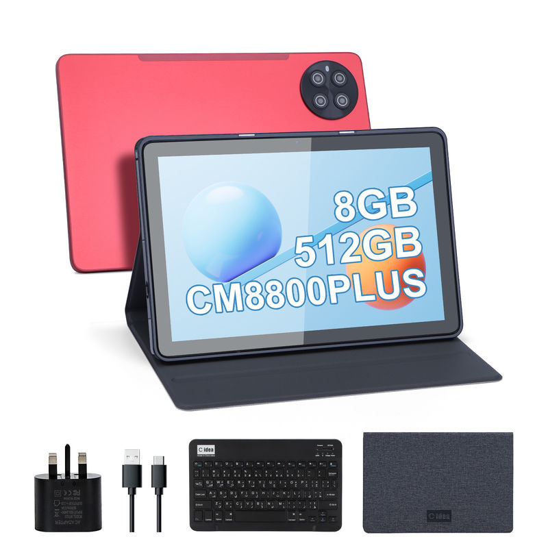 C idea Kids Tablet z 8GB RAM 512GB ROM Android Tablet PC z klawiaturą CM8800plus