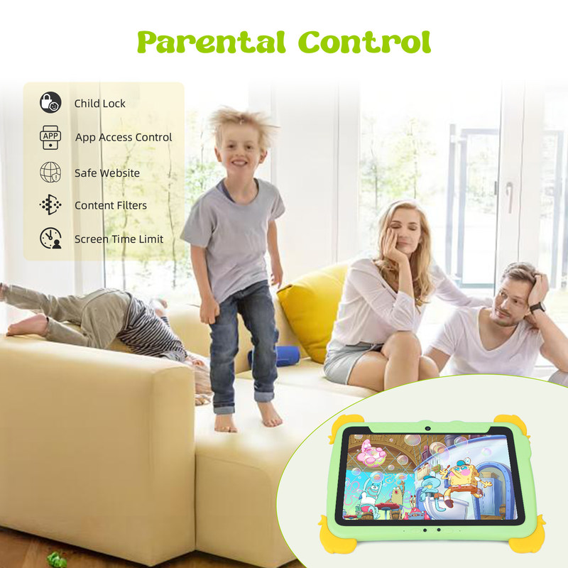 C Idea Kids Tablet 10.1 Inch Android Tablet PC z obudową ochroną oczu 1280*800 Ekran wstępna instalacja IWAWA For Education