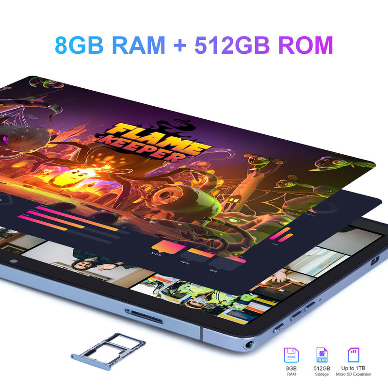 C idea Android Tablet WIFI 5G Tablet 10,1 cala Podwójna kamera 8GB RAM 512GB z myszą klawiaturą Wsparcie SIM dla studenta