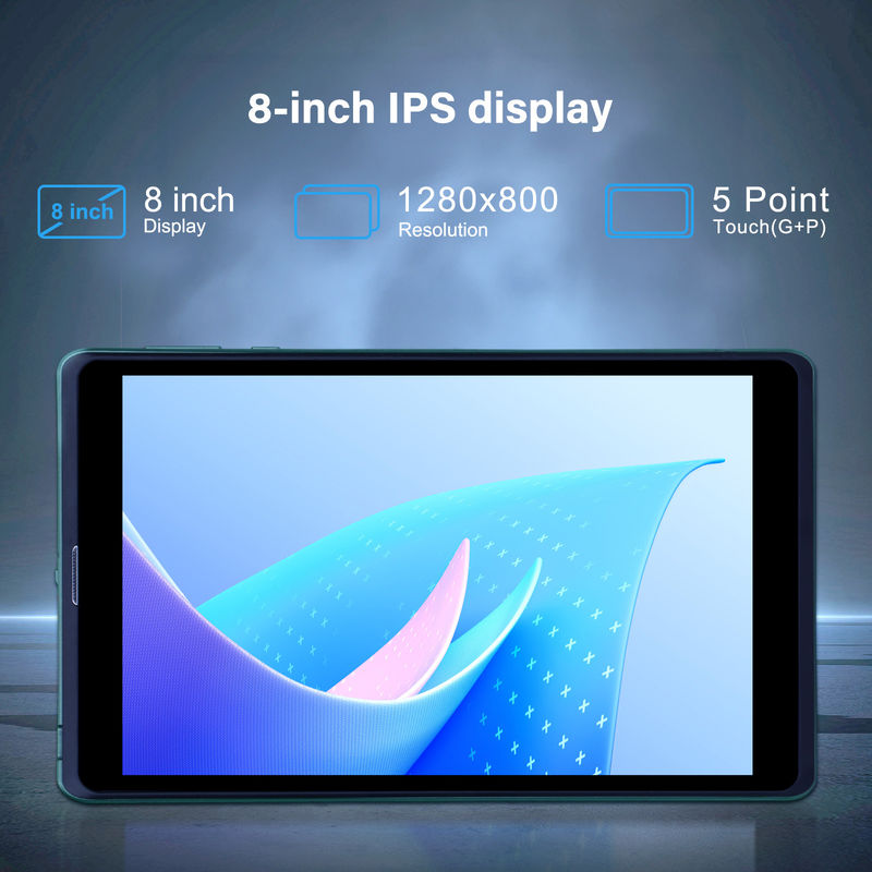 C idea 8 Inch Android Tablet PC Z Androidem 12 OS Quad Core CPU 8GB RAM 512GB Przechowywanie IPS HD Display CM818-Green