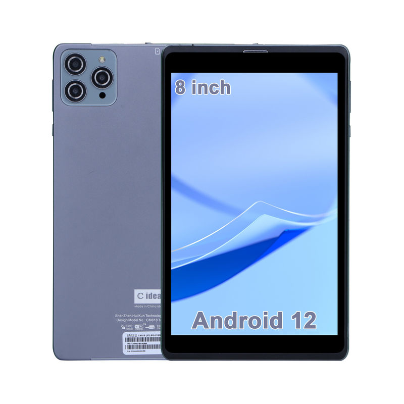 C idea Android Tablet PC Dual Camera 8 Inch 1280x800 IPS HD Display Tablety Android 12 dla studentów CM818-Grey