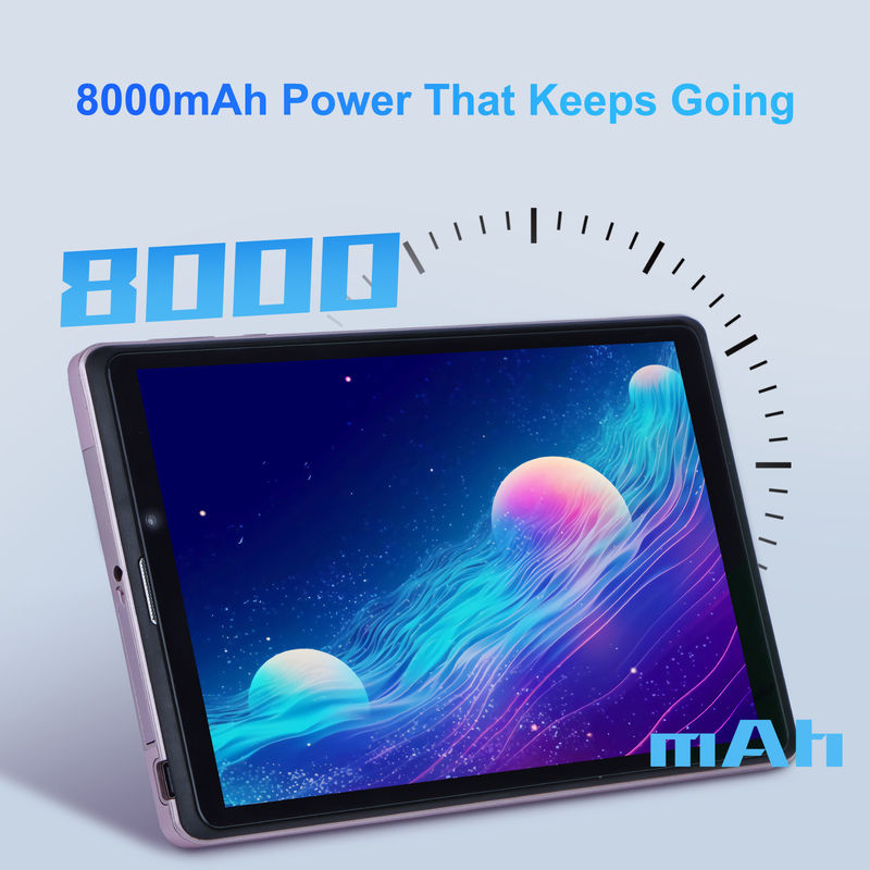C idea 8 cali Android 12 Tablet 8000mAh Bateria 5+8MP Kamera 8GB RAM 512GB ROM dla edukacji uczenia się CM818-różowy