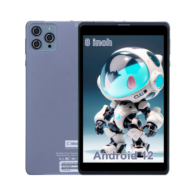 C idea Android Tablet PC Dual Camera 8 Inch 1280x800 IPS HD Display Android 12 Tablety dla nastolatków CM818-Szary