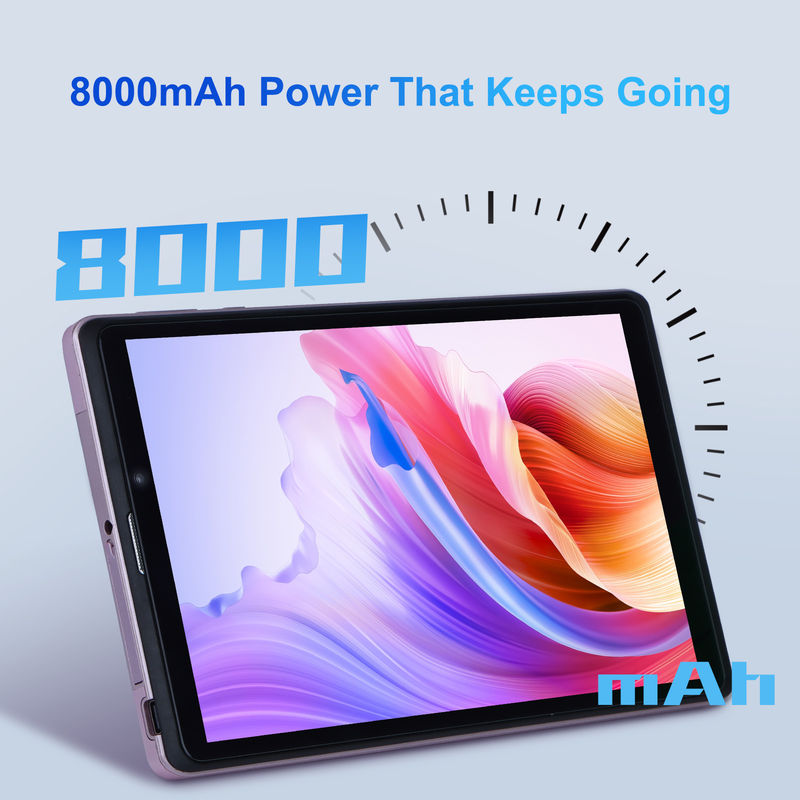 C idea 8 cali Android 12 Tablet 8000mAh Bateria 5+8MP Kamera 8GB RAM 512GB ROM dla edukacji uczenia się CM818-różowy